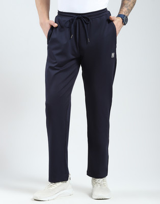 MONTE CARLO Solid Men Blue Track Pants