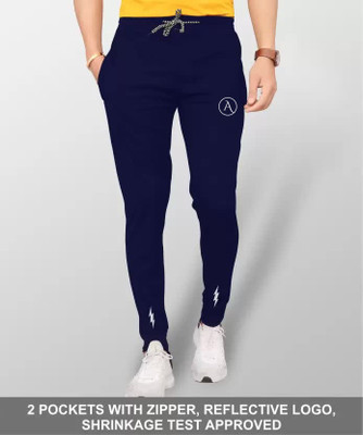 Kashvi Solid Men Dark Blue Track Pants