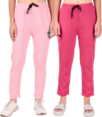 JECKWARD Solid Women Pink Track Pants