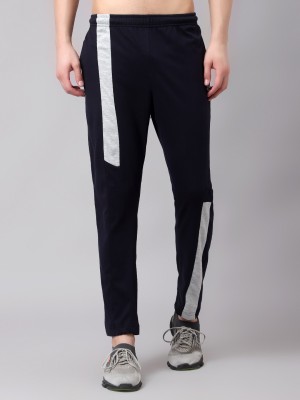 OORA Colorblock Men Dark Blue Track Pants