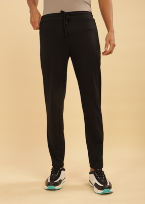 Force NXT Solid Men Black Track Pants