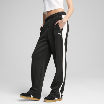 PUMA Colorblock Women Black, White Track Pants