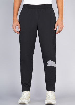 PUMA Solid Men Black Track Pants