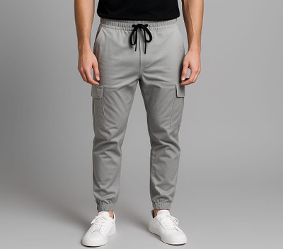 rezolute Solid Men Grey Track Pants