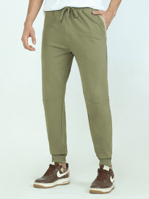 XYXX Solid Men Green Track Pants