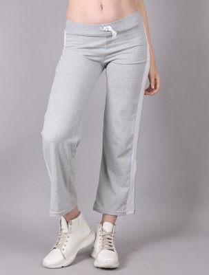 mgrandbear Colorblock Women Grey Track Pants