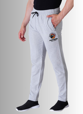 Kartblack Self Design Men Grey Track Pants