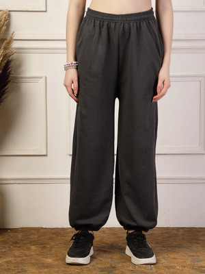 UZARUS Solid Women Grey Track Pants