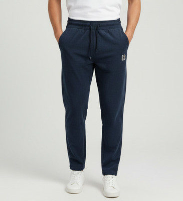 msfinds Striped Men Dark Blue Track Pants