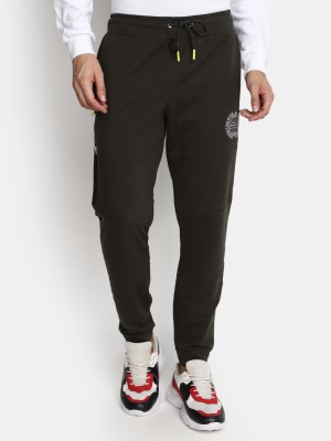 V-MART Printed Men Green, Green Track Pants