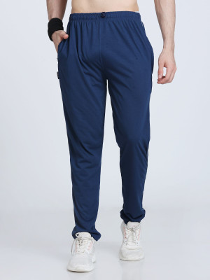 FABITEX INTERNATIONAL Solid Men Dark Blue Track Pants