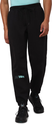 REEBOK Printed Men Black Track Pants