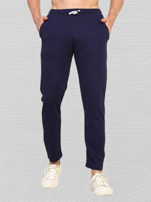 FABLOID Solid Men Dark Blue Track Pants