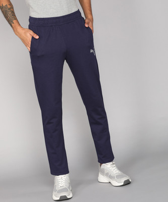 PUMA Pants Solid Men Blue Track Pants
