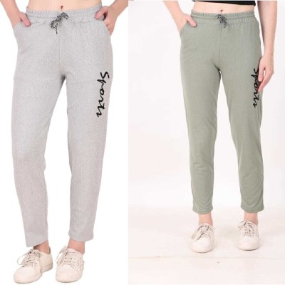 GAA Printed Women Black, Light Green Track Pants