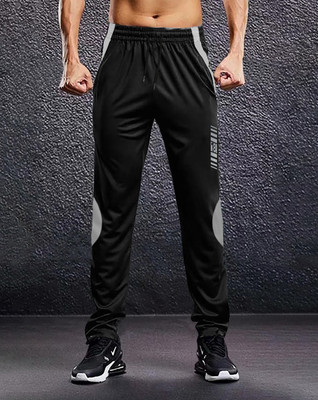 EyeBogler Graphic Print Men Black Track Pants