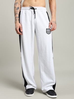 WEARDUDS Striped Men Grey Track Pants