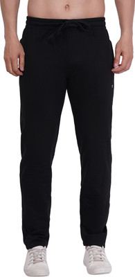 UniPearl Solid Men Black Track Pants