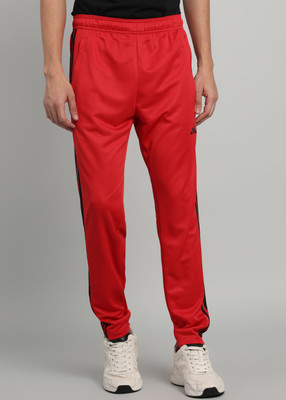 ADIDAS Solid Men Red Track Pants
