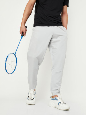 MAX Solid Men Grey Track Pants