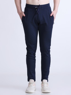 Ocra Solid Men Dark Blue Track Pants