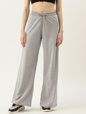 Femea Solid Women Grey Track Pants