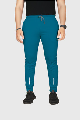 Suzaro Solid Men Dark Blue Track Pants