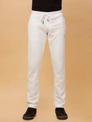 bEEVEE Solid Men White Track Pants