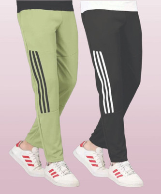 CLOTVIN TREND Solid Men Grey, Green Track Pants