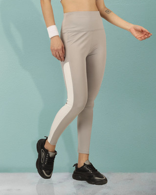 BEYOGINI Solid, Striped Women Grey Track Pants