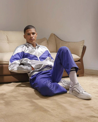 Rare Rabbit Solid Men Blue Track Pants
