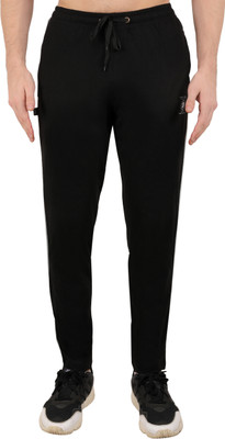 Mountain Colours Solid Men Black Track Pants