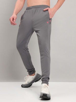 TECHNOSPORT Solid Men Grey Track Pants