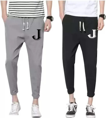 mfb Printed Men Black Track Pants