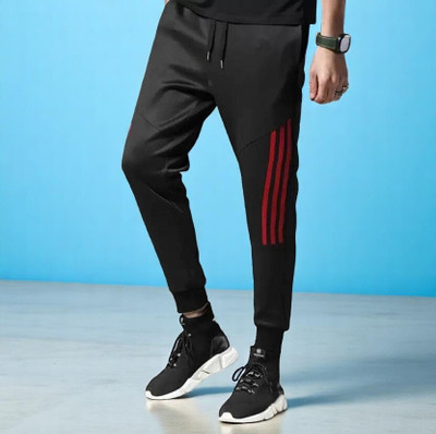 LALWANI COLLECTION Solid Men Black Track Pants