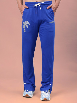 WEARDUDS Self Design Men Dark Blue Track Pants