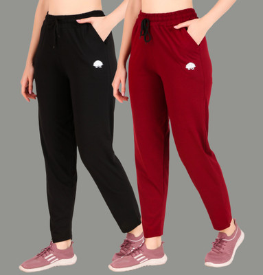 GAA Printed Women Black, Maroon Track Pants