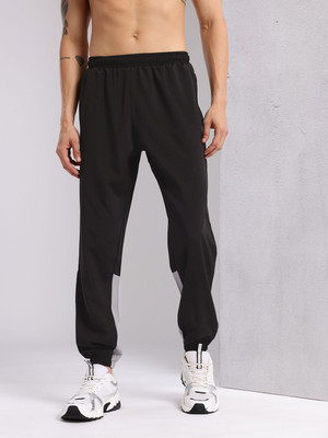 HRX by Hrithik Roshan Colorblock Men Black Track Pants