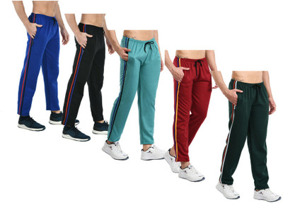 IndiWeaves Solid Men Multicolor Track Pants