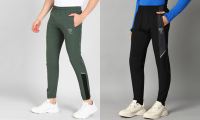 YUNEK Striped Men Multicolor Track Pants