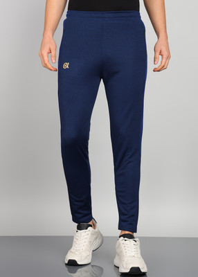 Qalm Brothers Solid Men Dark Blue Track Pants