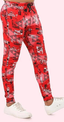 24 Street Printed Men Multicolor Track Pants