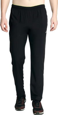 ask Solid Men Black Track Pants