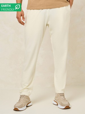 Styli Solid Men White Track Pants