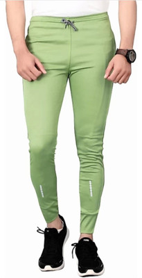 PS Trend Solid Men Light Green Track Pants