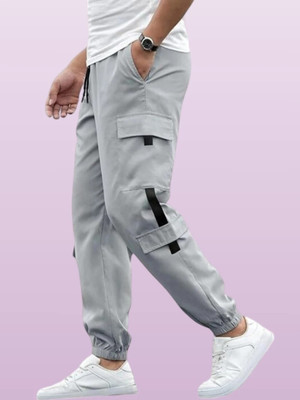 GIBBONTE Self Design Men Grey Track Pants