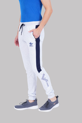 Eagle Elite Self Design Men White Track Pants