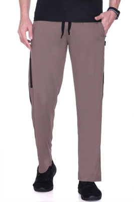 Colors & Blends Striped Men Brown Track Pants