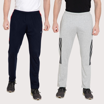 Zeffit Self Design Men Dark Blue, Grey Track Pants