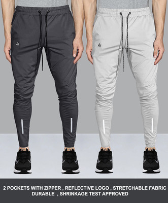 Z-DEVIL Printed Men Grey Track Pants